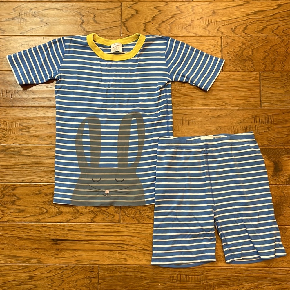 Hanna Andersson Bunny Pajama Set Size 14